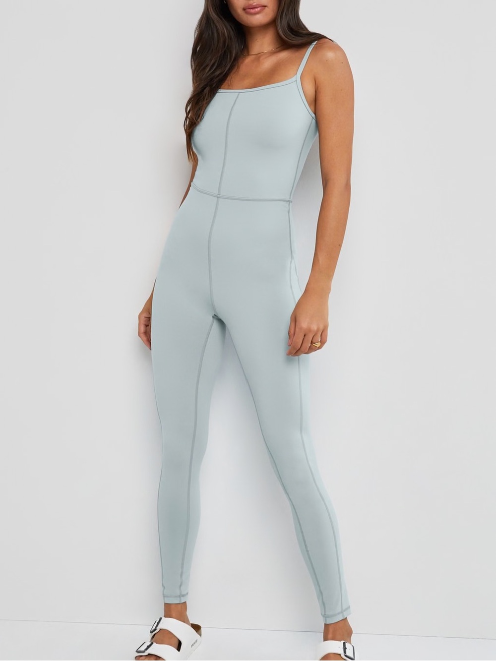 Wilfred Free Aritzia Divinity jumpsuit unitard sage green Sz S